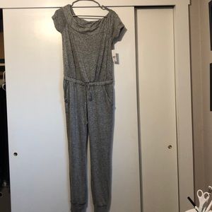 XS NWT NY & Co boat neck jersey jumpsuit